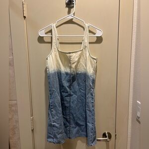 rag & bone Blue and Cream Mini Dress